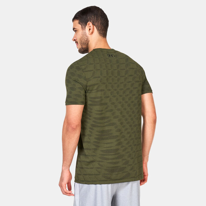 Under Armour Men's UA Seamless Novelty Training T-Shirt Green image number 1
