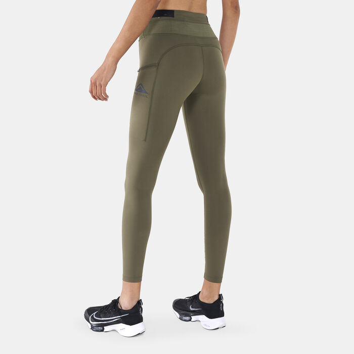 Nike Women's Epic Luxe Trail Leggings Brown image number 1