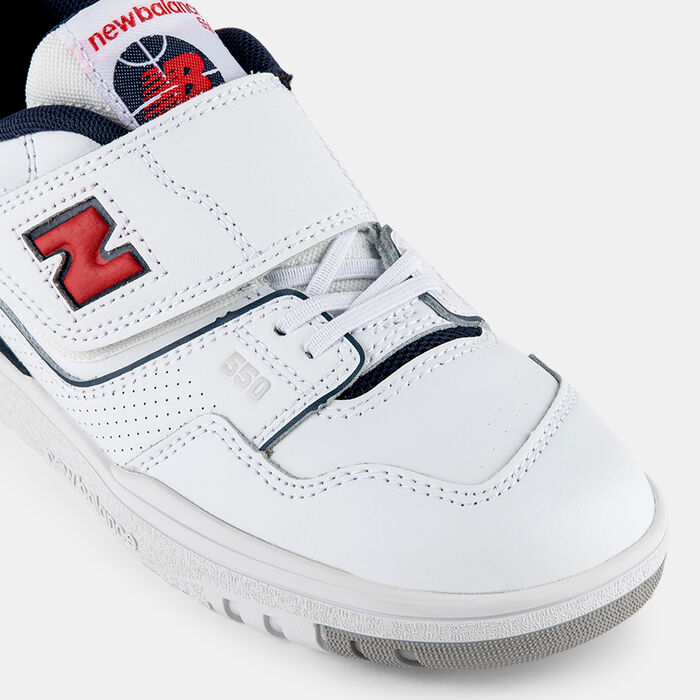 New Balance Kids' BB550 Shoes White image number 4