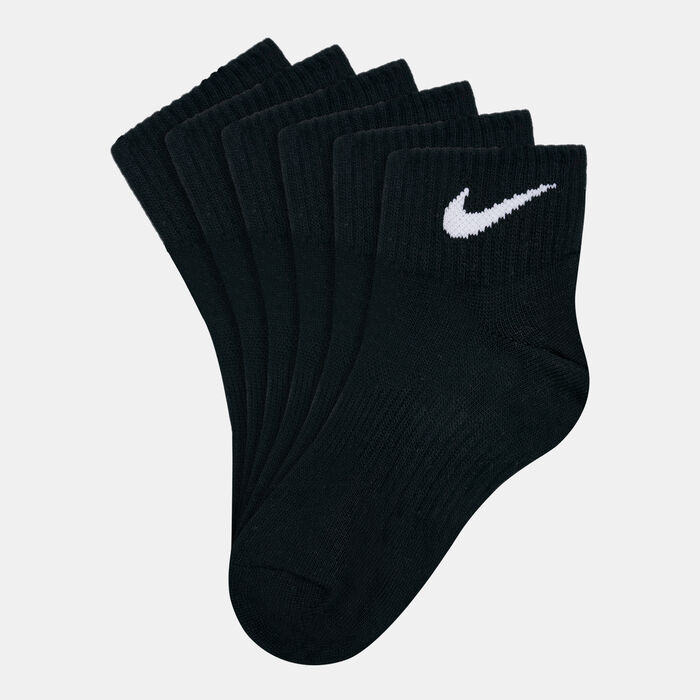 Nike Men's Performance Quarter Socks (3 Pack) Black Nike Men's Performance Quarter Socks (3 Pack) Black image number 0