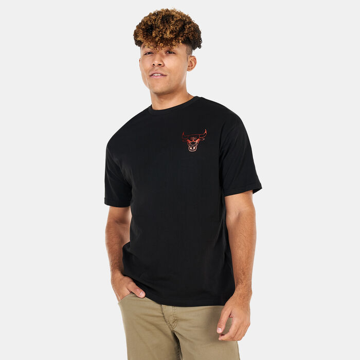 New Era Men's NBA Chicago Bulls Metallic T-Shirt Black New Era Men's NBA Chicago Bulls Metallic T-Shirt Black image number 0