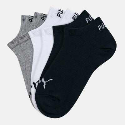 PUMA Kids' Invisible Socks (3-Pairs) Grey