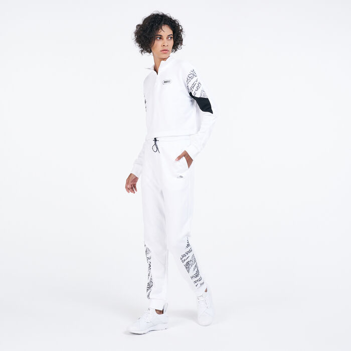 PUMA Women's Rebel Sweatpants White PUMA Women's Rebel Sweatpants White image number 2