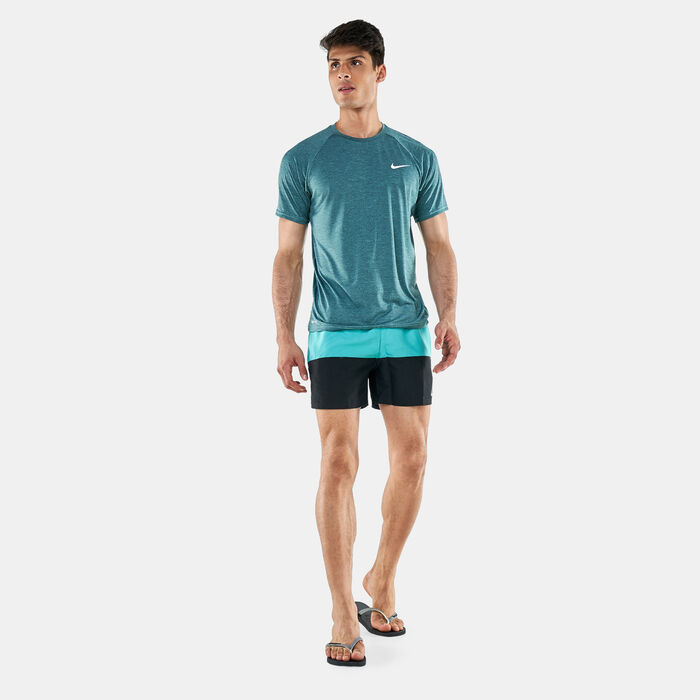 Nike Swim Men's Split Panel 5-Inch Swimming Shorts Green Nike Swim Men's Split Panel 5-Inch Swimming Shorts Green image number 2