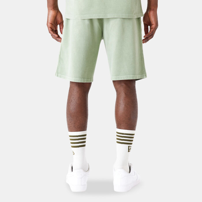 New Era Men's Washed Logo Shorts Green New Era Men's Washed Logo Shorts Green image number 1