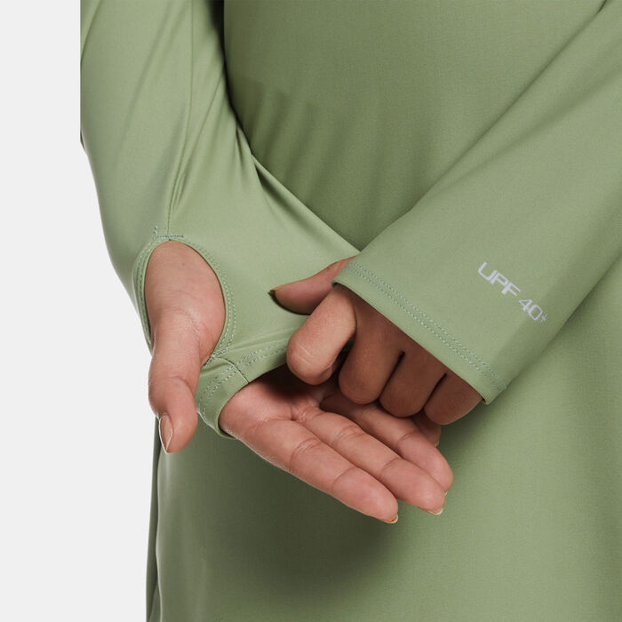 Nike Swim Women's Victory Full-Coverage Solid Swimming Tunic Green Nike Swim Women's Victory Full-Coverage Solid Swimming Tunic Green image number 3