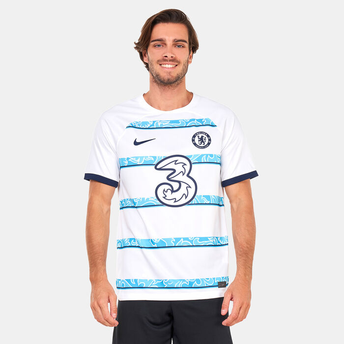 Nike Men's Chelsea F.C. Dri-FIT Stadium Away Jersey - 2022/23 White Nike Men's Chelsea F.C. Dri-FIT Stadium Away Jersey - 2022/23 White image number 0