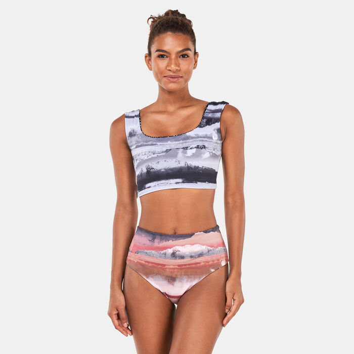 Nike Swim Women's Swim Adventure Reversible Crop Top Black Nike Swim Women's Swim Adventure Reversible Crop Top Black image number 3