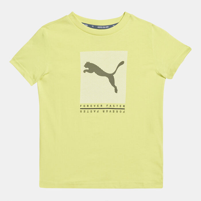 PUMA Kids' Active Sports Graphic T-Shirt yellow PUMA Kids' Active Sports Graphic T-Shirt yellow image number 0