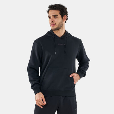 adidas Originals Men's Trefoil Linear Pullover Hoodie Black