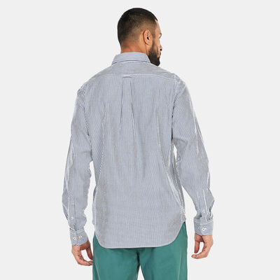 Timberland Men's Striped Seersucker Shirt Blue