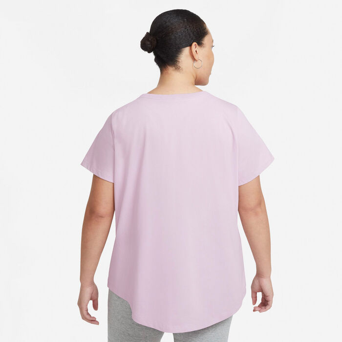 Nike Women's Sportswear Icon Clash T-Shirt (Plus Size) Purple Nike Women's Sportswear Icon Clash T-Shirt (Plus Size) Purple image number 1