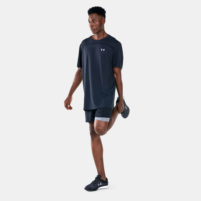 Under Armour Men's UA Seamless T-Shirt Black Under Armour Men's UA Seamless T-Shirt Black image number 2