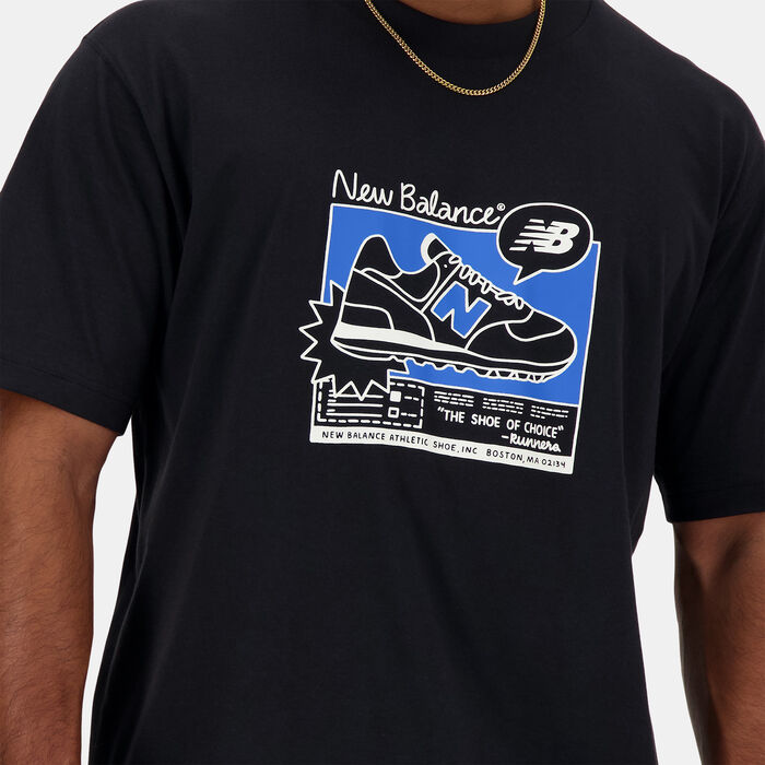 New Balance Men's Advert Graphics T-Shirt Black New Balance Men's Advert Graphics T-Shirt Black image number 3