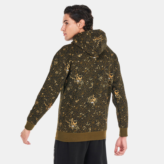 PUMA Men's Brand Love Metallic Hoodie Brown PUMA Men's Brand Love Metallic Hoodie Brown image number 1