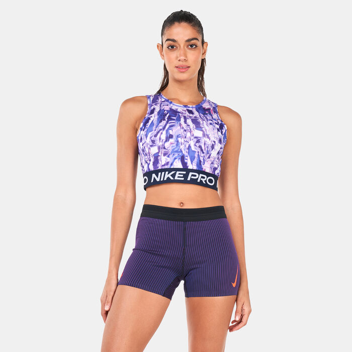 Nike Women's Pro Dri-FIT Tank Top Purple Nike Women's Pro Dri-FIT Tank Top Purple image number 0
