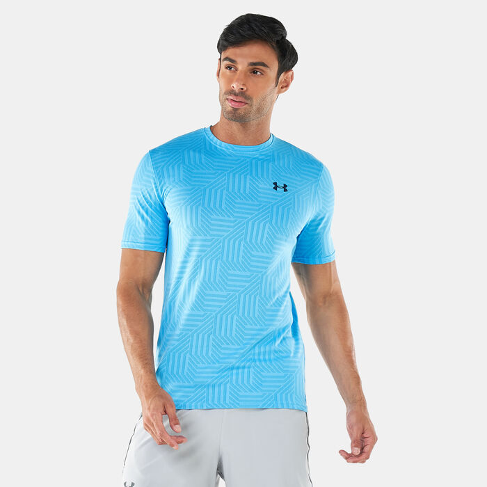 Under Armour Men's UA Training Vent Jacq T-Shirt Blue Under Armour Men's UA Training Vent Jacq T-Shirt Blue image number 0