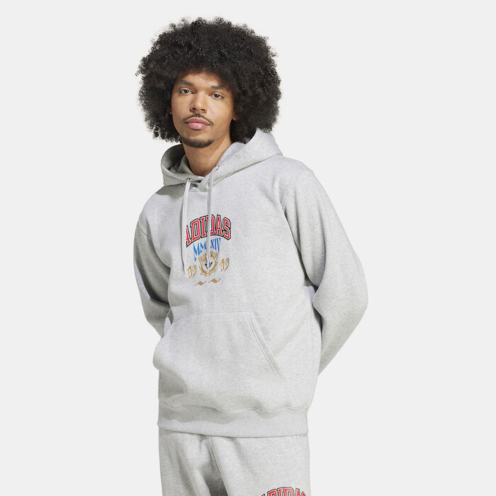 adidas Originals Men's VRCT 1 Hoodie Grey adidas Originals Men's VRCT 1 Hoodie Grey image number 0