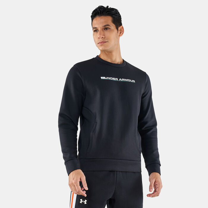 Under Armour Men's UA Summit Knit Sweatshirt Black Under Armour Men's UA Summit Knit Sweatshirt Black image number 0