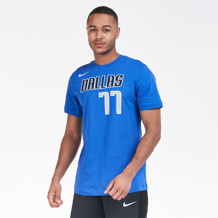 Nike Men's Mavericks NBA T-Shirt Blue Nike Men's Mavericks NBA T-Shirt Blue image number 0