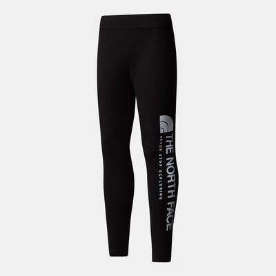 The North Face Kids' Vertical Graphic Leggings Black The North Face Kids' Vertical Graphic Leggings Black