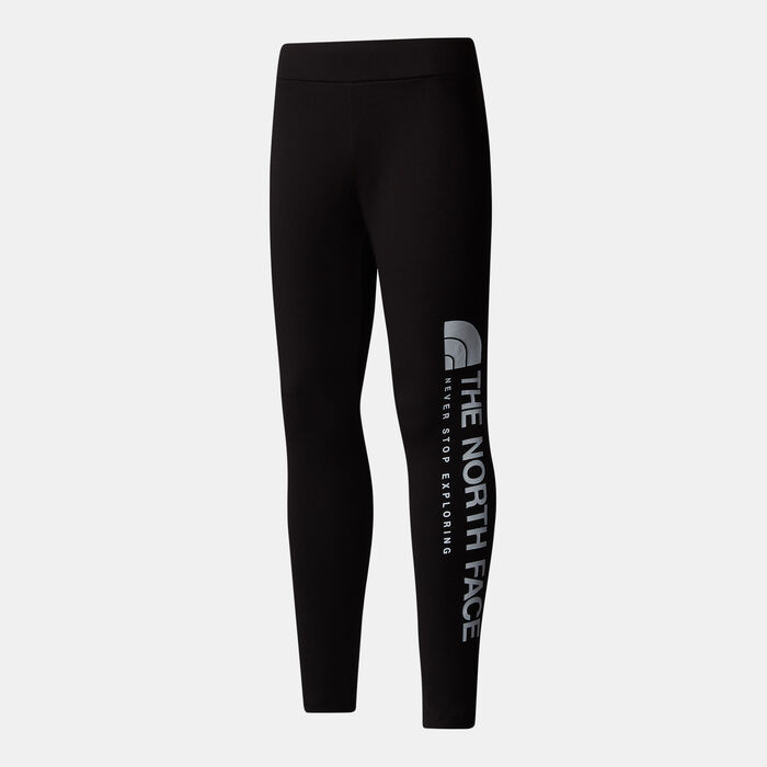 The North Face Kids' Vertical Graphic Leggings Black The North Face Kids' Vertical Graphic Leggings Black image number 0