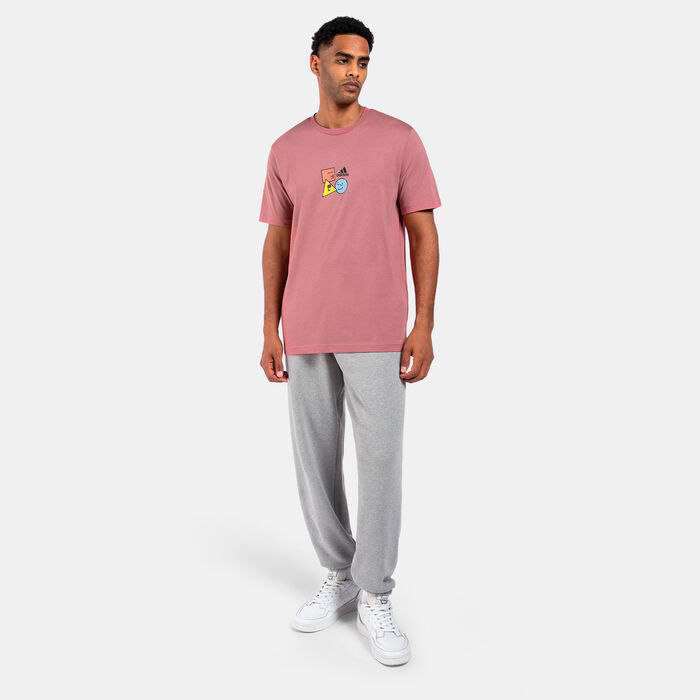 adidas Men's Positivity Shapes Graphic T-Shirt Red adidas Men's Positivity Shapes Graphic T-Shirt Red image number 2