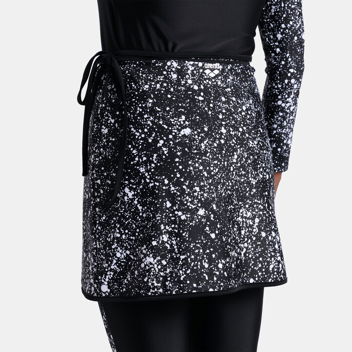 Arena Women's Modesty Swimming Skirt Black Arena Women's Modesty Swimming Skirt Black image number 3
