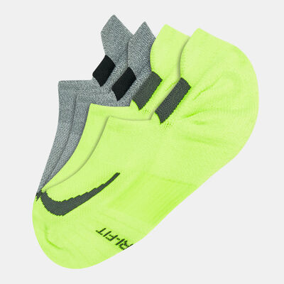 Nike Multiplier Running No-Show Socks (2 Pack) Multi