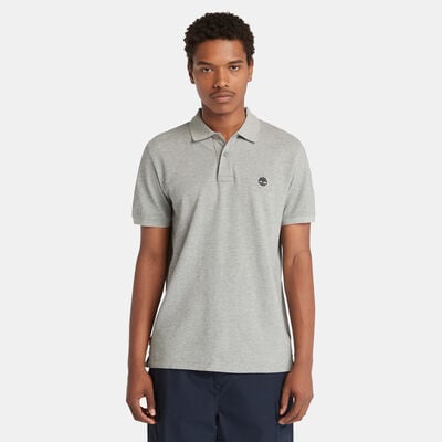 Timberland Men's Millers River Polo Shirt Grey Timberland Men's Millers River Polo Shirt Grey
