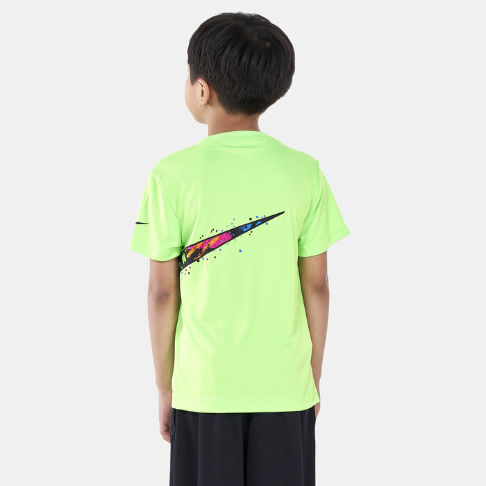 Nike Kids' Swoosh Wrap T-Shirt Green image number 1