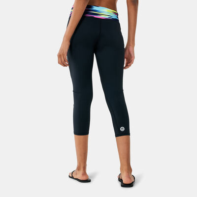 Speedo Women's Deluxe 3/4 Swimming Pants Black Speedo Women's Deluxe 3/4 Swimming Pants Black