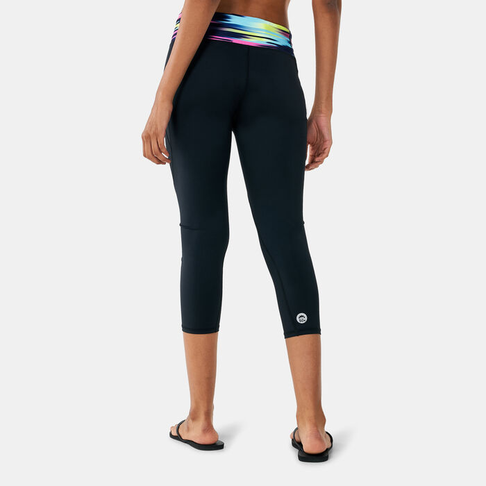 Speedo Women's Deluxe 3/4 Swimming Pants Black Speedo Women's Deluxe 3/4 Swimming Pants Black image number 1