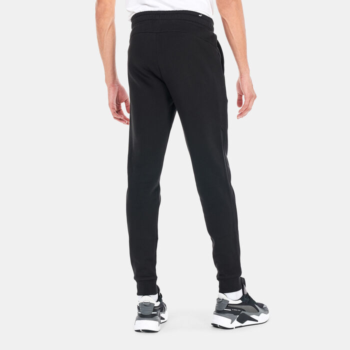 PUMA Men's Essentials+ Big Logo Sweatpants Black PUMA Men's Essentials+ Big Logo Sweatpants Black image number 1