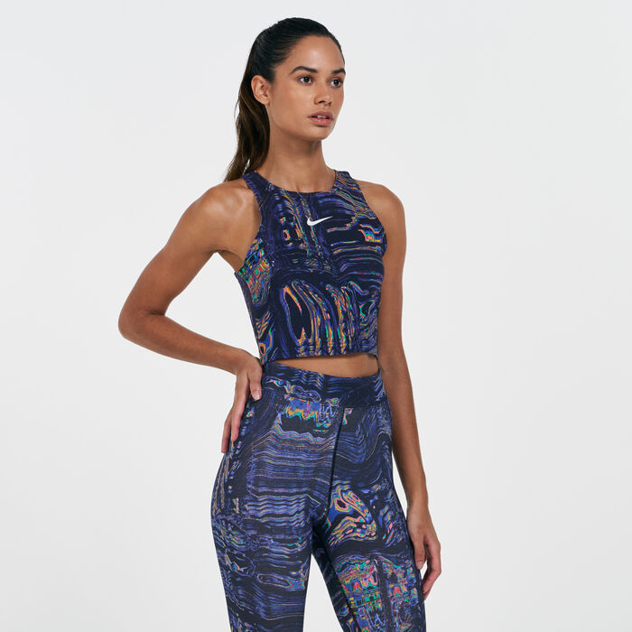 Nike Women's Sportswear Allover Print Tank Top Black Nike Women's Sportswear Allover Print Tank Top Black image number 0