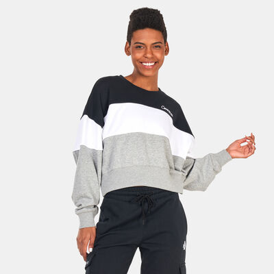 Converse Women's Colour-Blocked Crew Sweatshirt Multi
