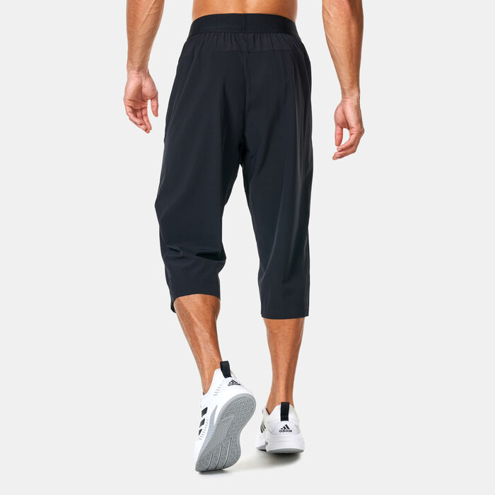 adidas Men's Yoga 3/4 Training Pants Black adidas Men's Yoga 3/4 Training Pants Black image number 1
