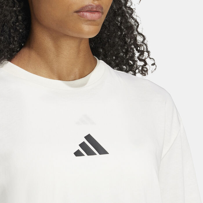 adidas Women's Strength Graphic T-Shirt White adidas Women's Strength Graphic T-Shirt White image number 3