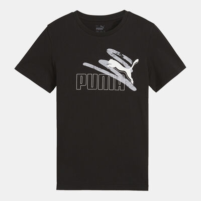 PUMA Kids' ESS+ Logo Lab Summer T-Shirt Black