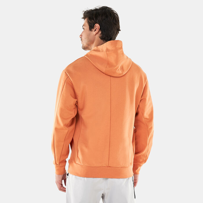 Nike Men's Court Fleece Tennis Hoodie Orange image number 1