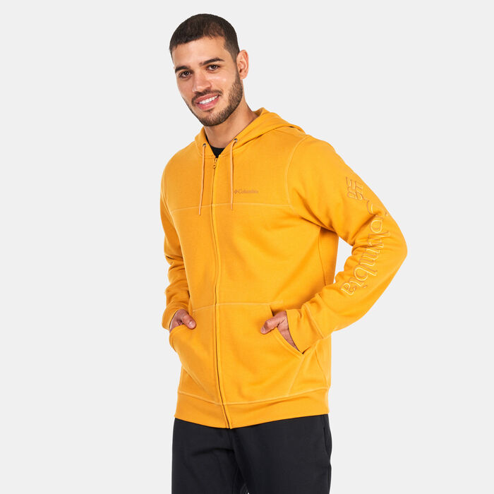 Columbia Men's Logo Full-Zip Fleece Hoodie yellow Columbia Men's Logo Full-Zip Fleece Hoodie yellow image number 0