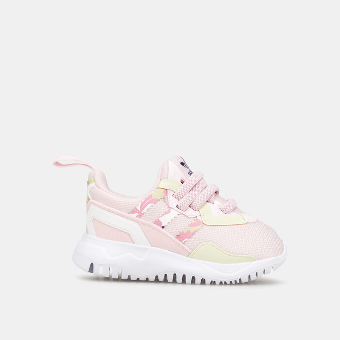 adidas Originals Kids' Flex Elastic Lace Shoe (Baby and Toddler) Pink adidas Originals Kids' Flex Elastic Lace Shoe (Baby and Toddler) Pink image number 0