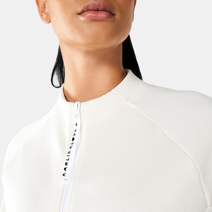 adidas Women's Karlie Kloss Cover-Up Jacket White adidas Women's Karlie Kloss Cover-Up Jacket White image number 3
