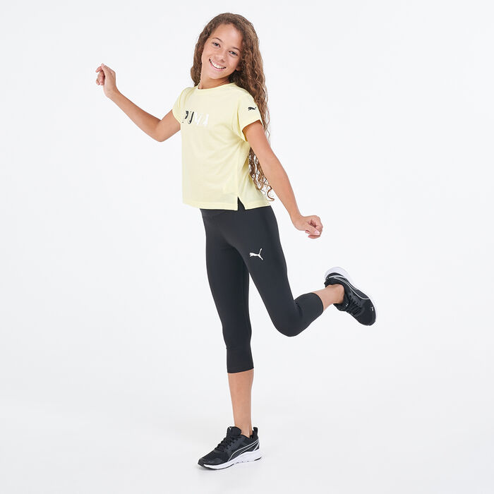 PUMA Kids' Modern Sports Logo T-Shirt yellow PUMA Kids' Modern Sports Logo T-Shirt yellow image number 2