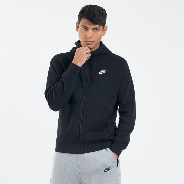 Nike Men's Sportswear Club Fleece Hoodie Black Nike Men's Sportswear Club Fleece Hoodie Black image number 0