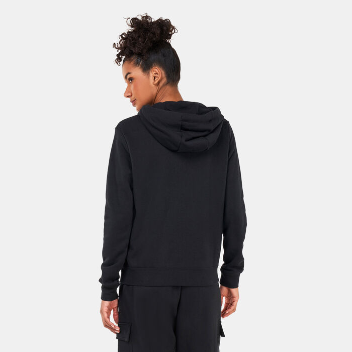 Nike Women's Sportswear Club Fleece Hoodie Black Nike Women's Sportswear Club Fleece Hoodie Black image number 1