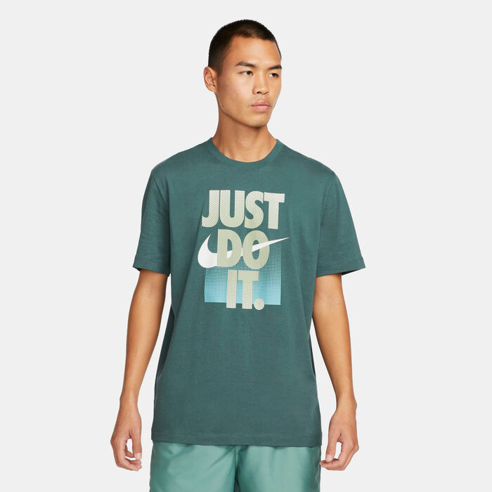 Nike Men's Sportswear Just Do It T-Shirt Green Nike Men's Sportswear Just Do It T-Shirt Green image number 0