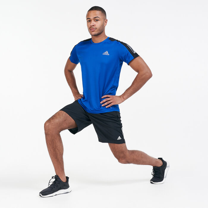 adidas Men's Own the Run T-Shirt Blue adidas Men's Own the Run T-Shirt Blue image number 2