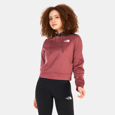 The North Face Women's Reaxion Fleece Pullover Hoodie Red