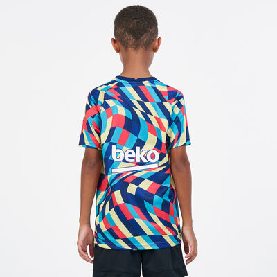 Nike Kids' F.C. Barcelona Pre-Match T-Shirt Blue